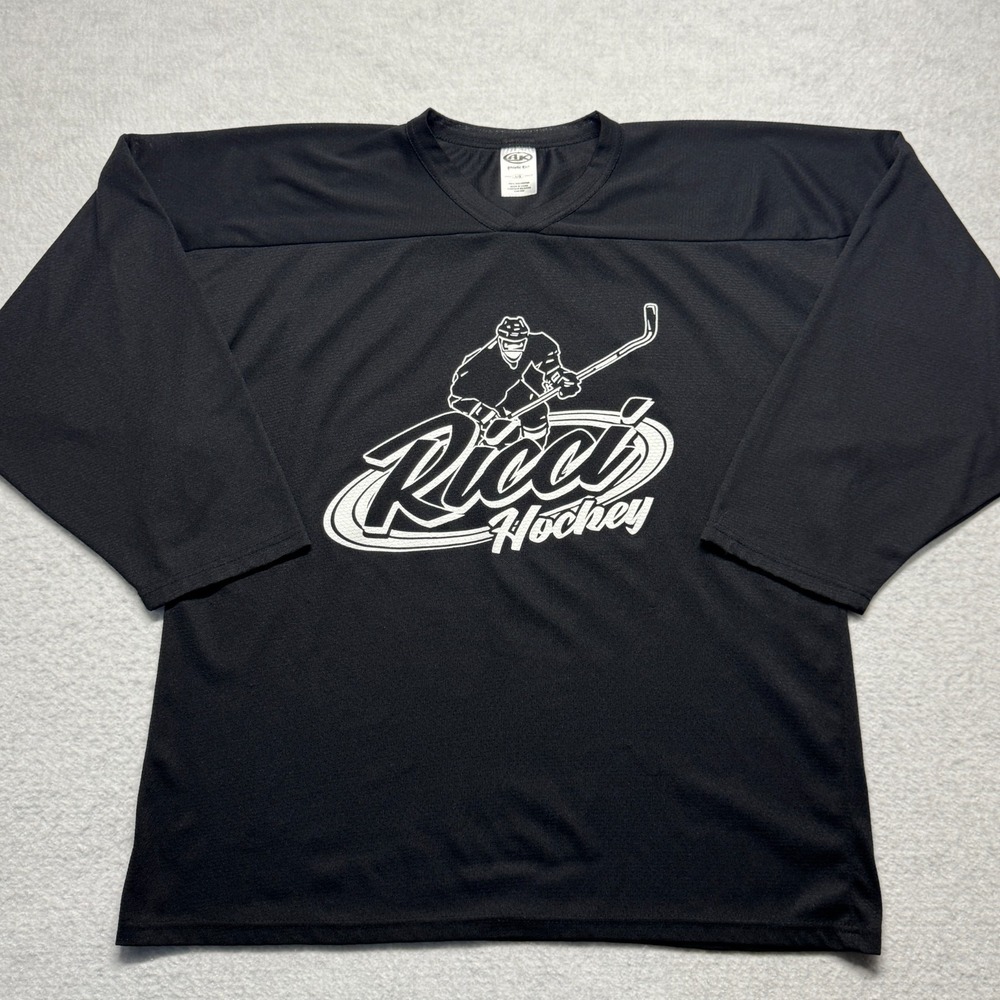 Ricci Hockey Jersey‎ Blank Black Men's Size Large